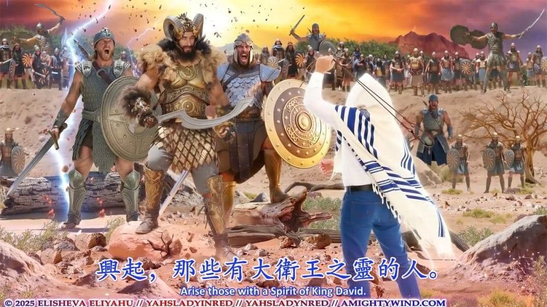 聖靈全能風事工第45篇預言：興起，我的兒子們，那些有像大衛王之靈的人！